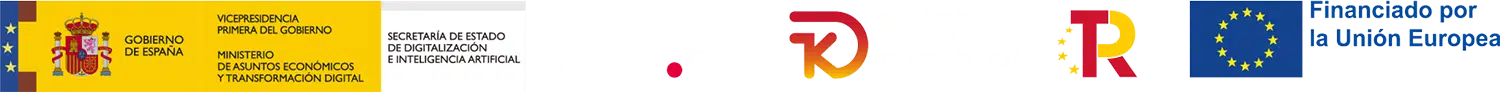 Logotipos Gobierno de España, Red.es, Kit Digital, Plan de Recuperación, Transformación y Resiliencia, y Financiado por la Unión Europea – Next Generation EU